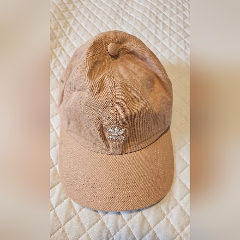 Adidas Beige Cap with White Logo